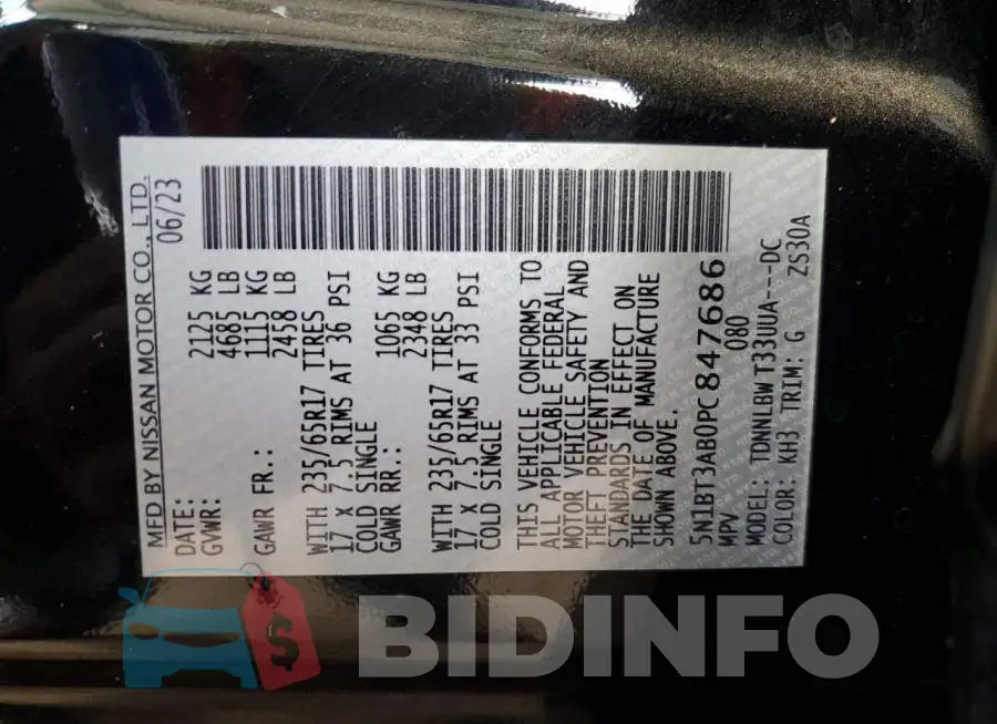 5N1BT3AB0PC847686 Photo# 13