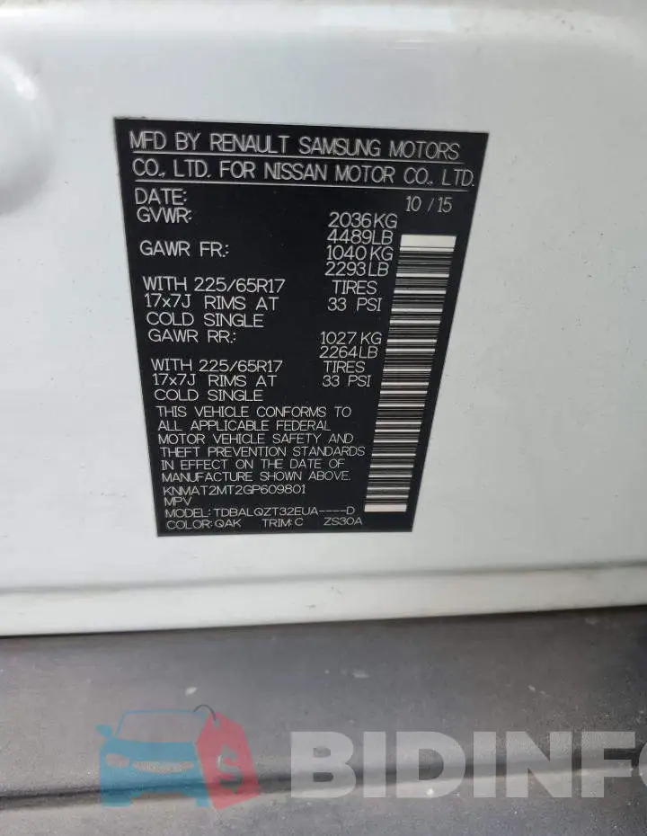 KNMAT2MT2GP609801 Photo# 13