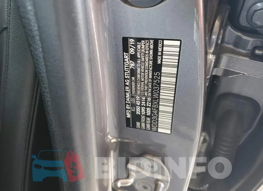 WDD3G4FBXLW037525 Photo# 12