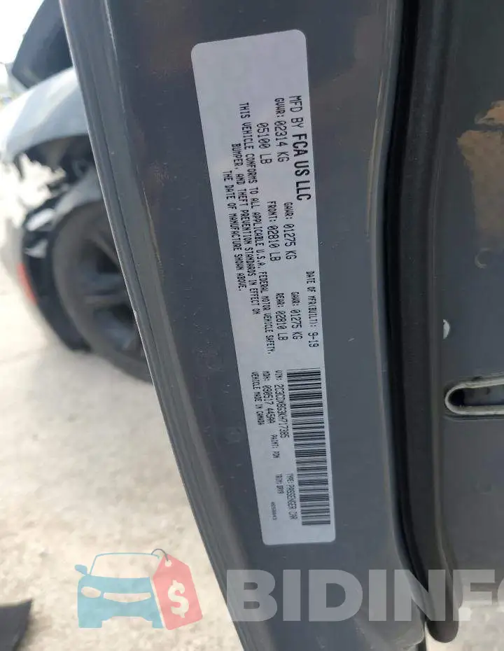2C3CDXBG3KH717385 Photo# 12