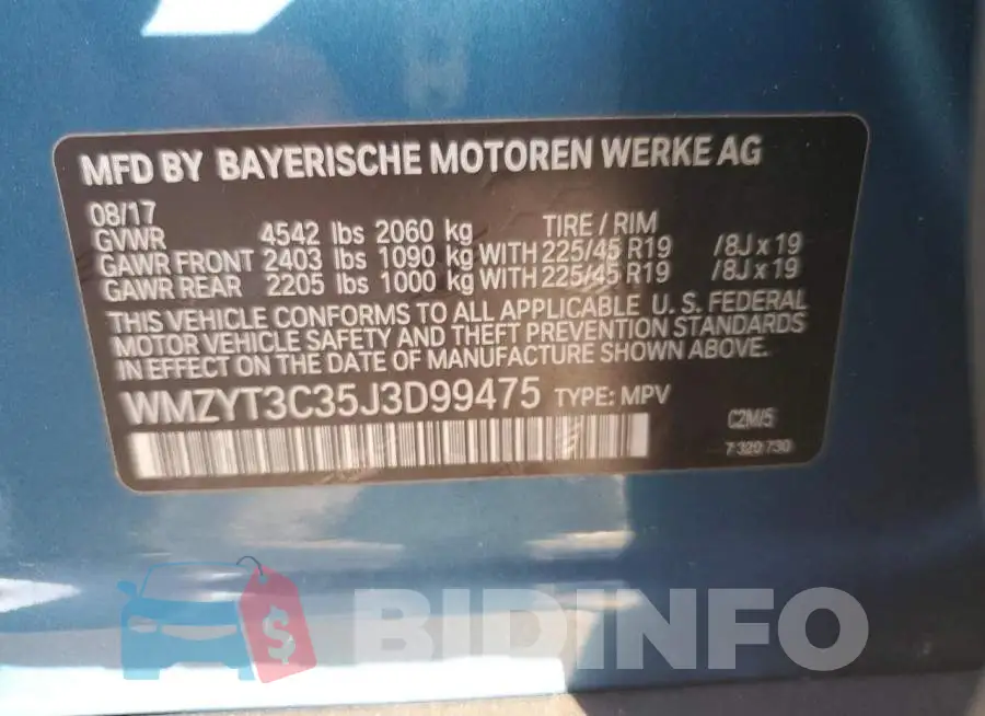 WMZYT3C35J3D99475 Photo# 12