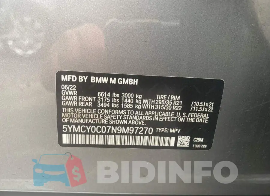 5YMCY0C07N9M97270 Photo# 10
