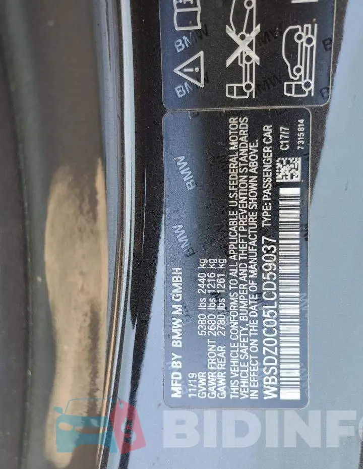 WBSDZ0C05LCD59037 Photo# 12