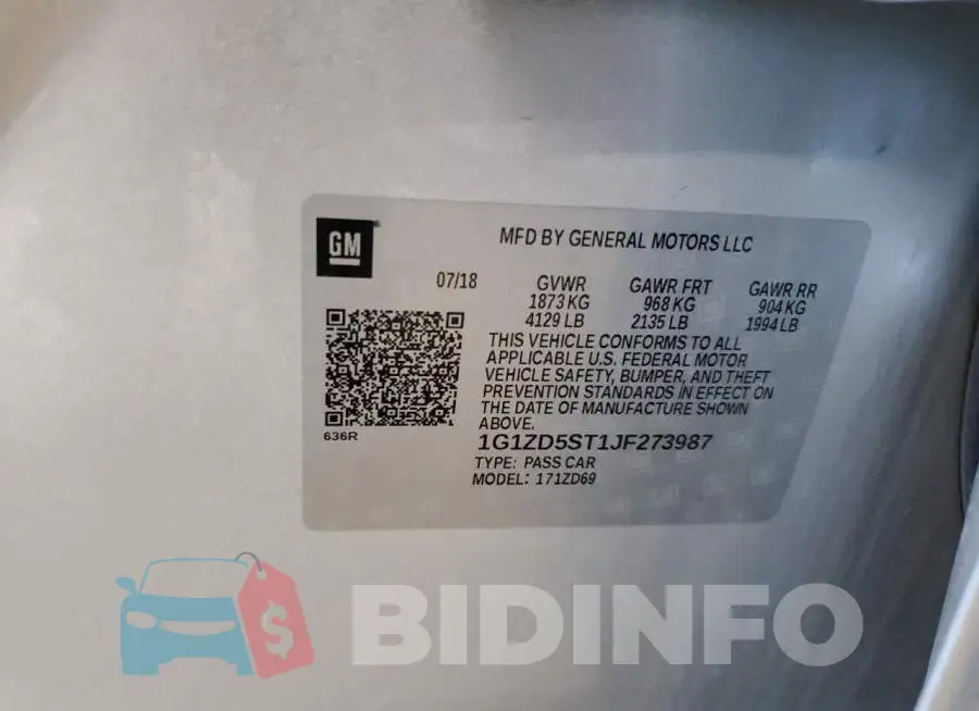 1G1ZD5ST1JF273987 Photo# 12