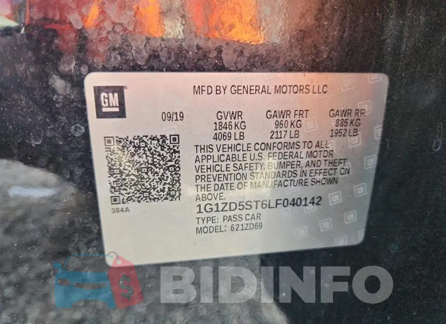 1G1ZD5ST6LF040142 Photo# 12
