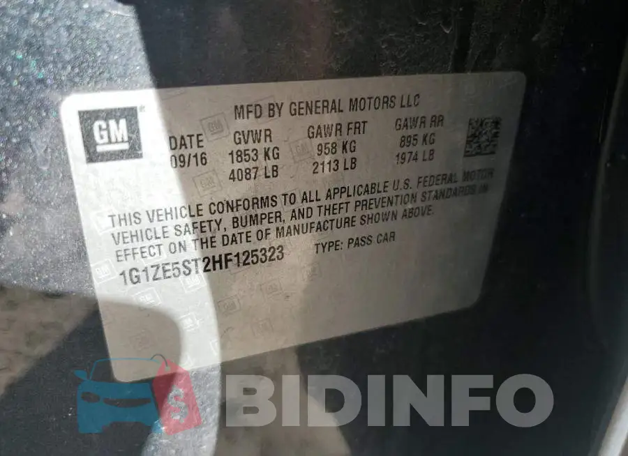 1G1ZE5ST2HF125323 Photo# 12