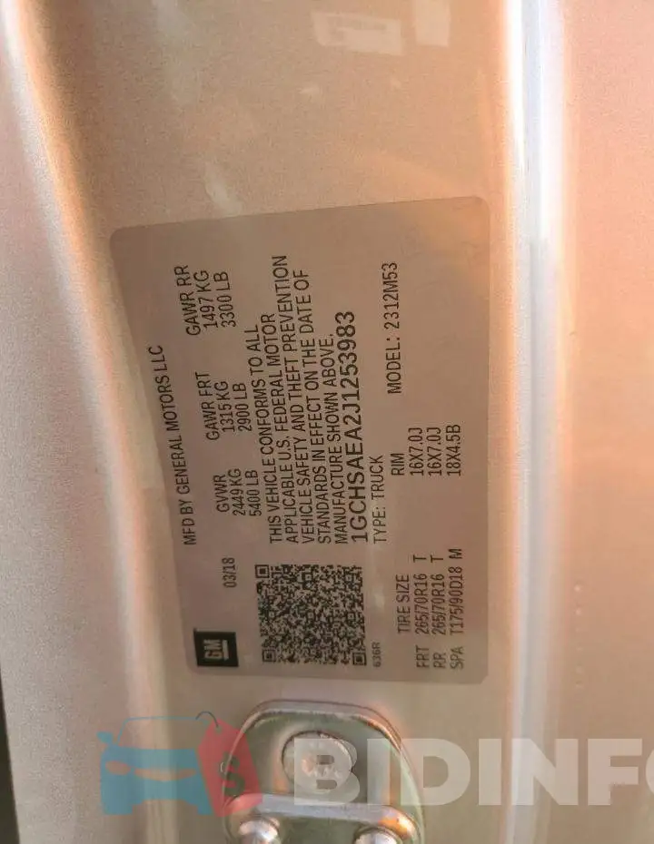 1GCHSAEA2J1253983 Photo# 12