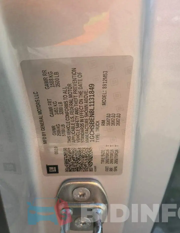 1GCHSBEN8L1131849 Photo# 13