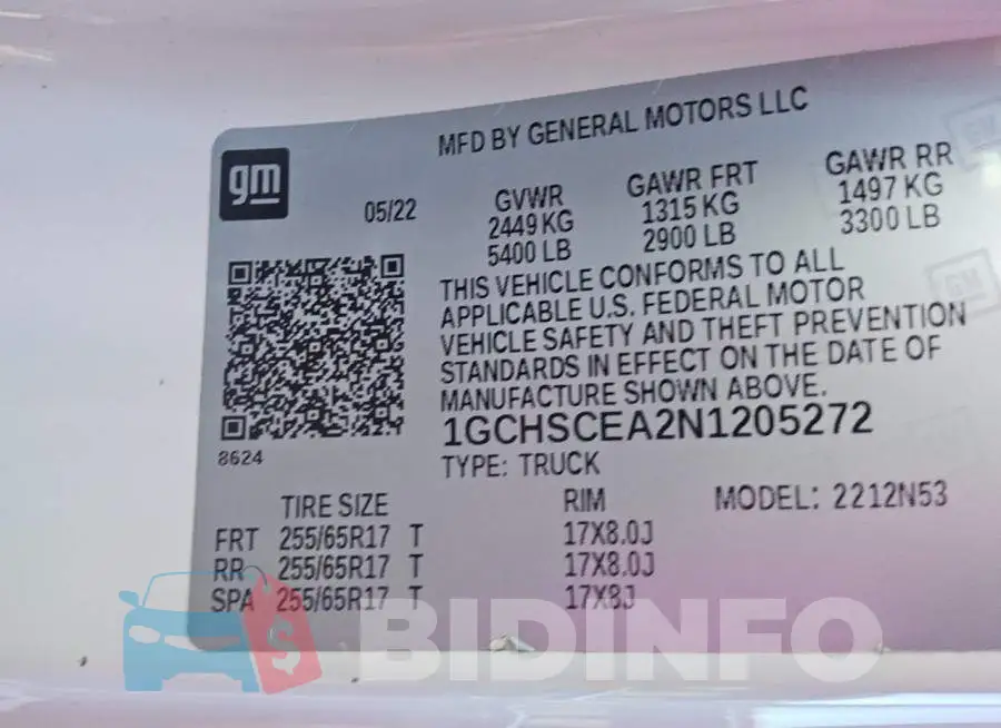 1GCHSCEA2N1205272 Photo# 12