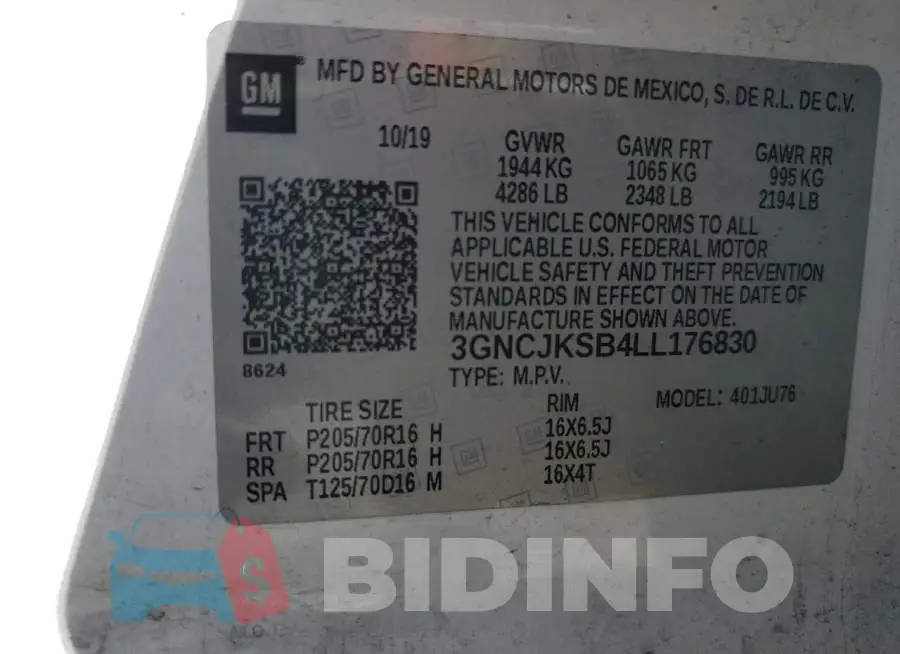 3GNCJKSB4LL176830 Photo# 13