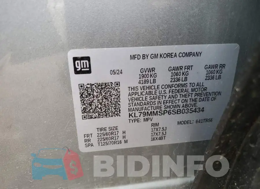 KL79MMSP6SB035434 Photo# 12