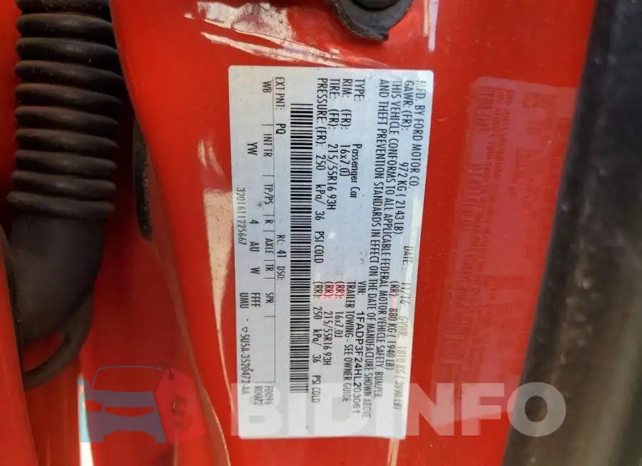 1FADP3F24HL203061 Photo# 12
