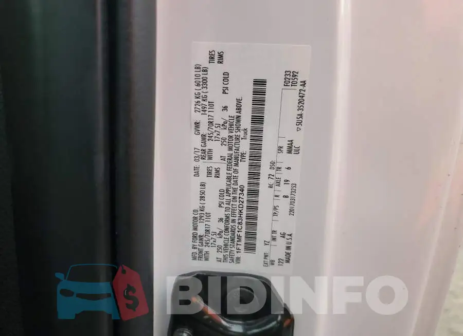 1FTMF1C83HKD27340 Photo# 12