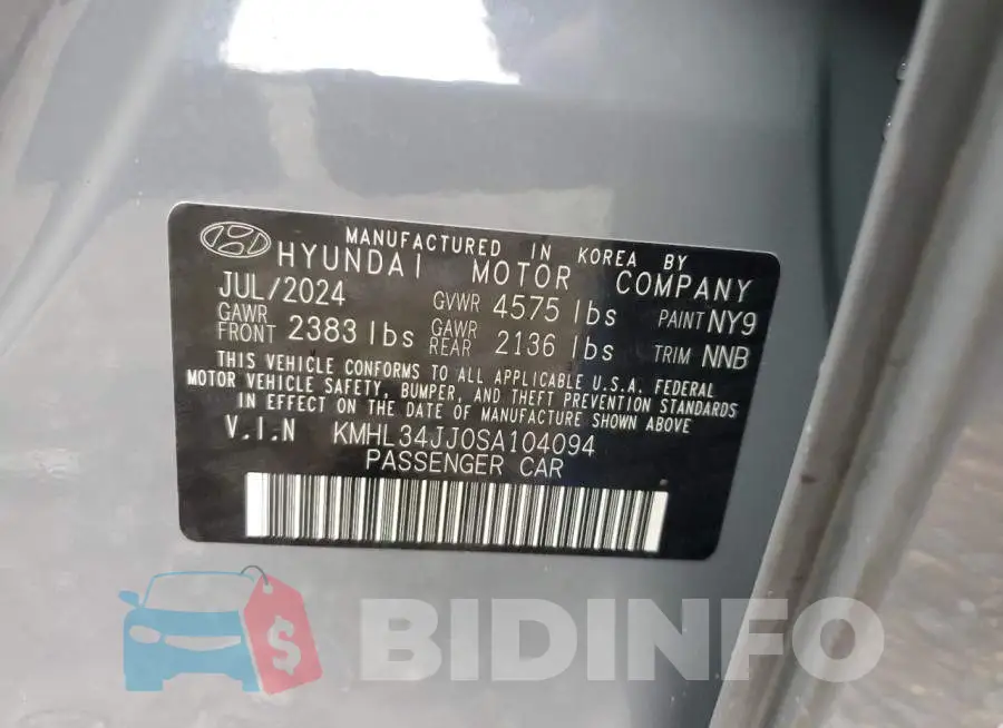 KMHL34JJ0SA104094 Photo# 13