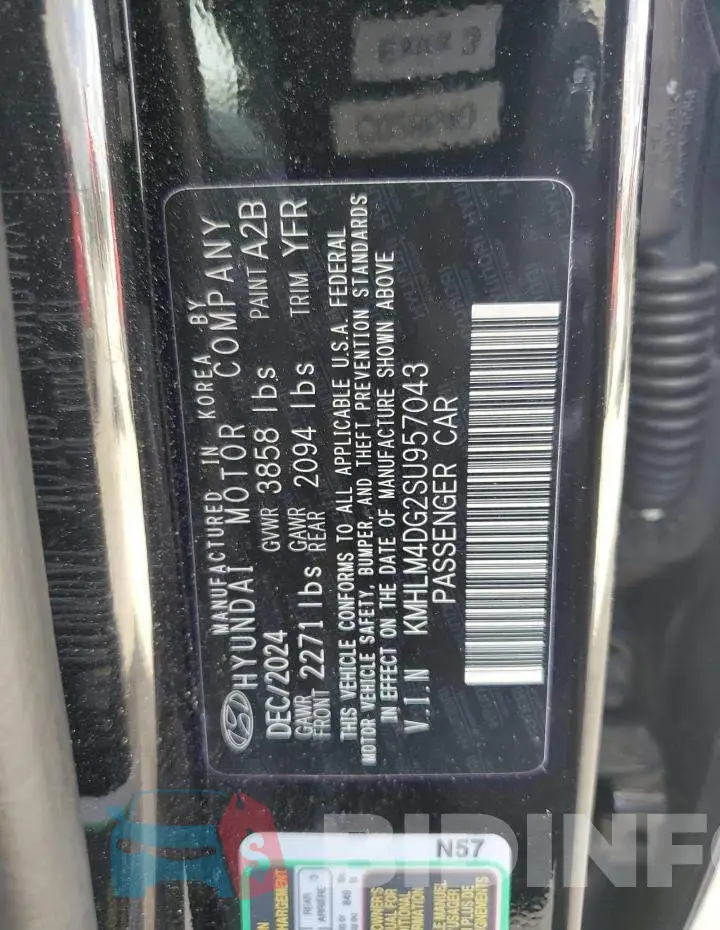 KMHLM4DG2SU957043 Photo# 12