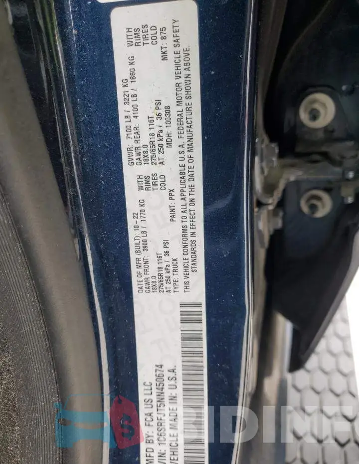 1C6SRFJT5NN450674 Photo# 12