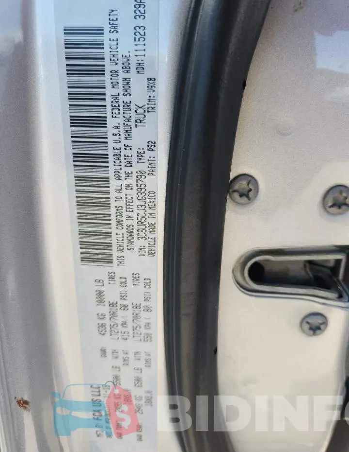 3C6UR5CJ3JG395790 Photo# 12