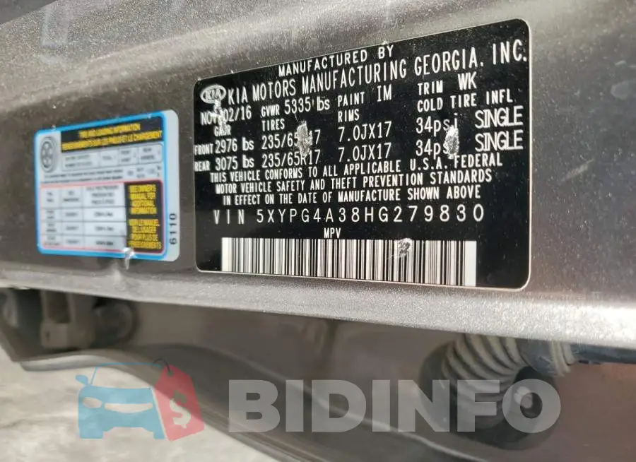 5XYPG4A38HG279830 Photo# 13