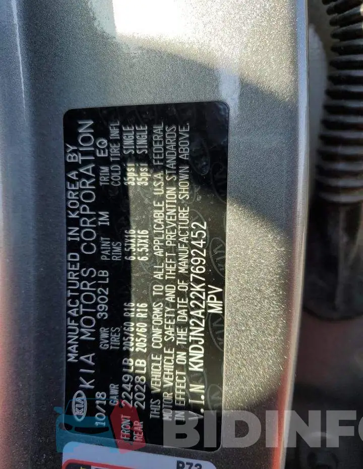 KNDJN2A22K7692452 Photo# 12