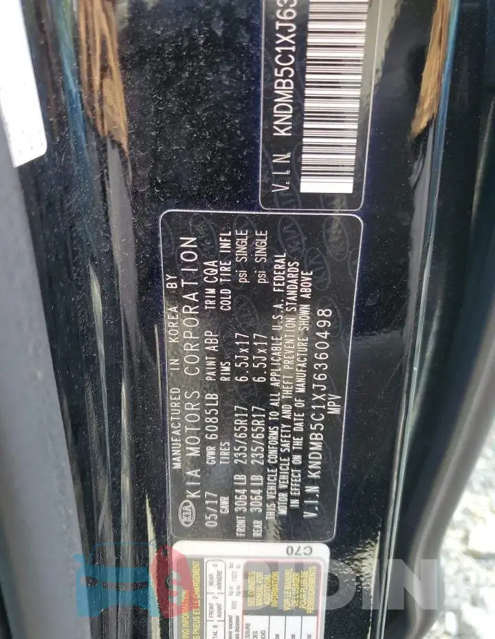KNDMB5C1XJ6360498 Photo# 13