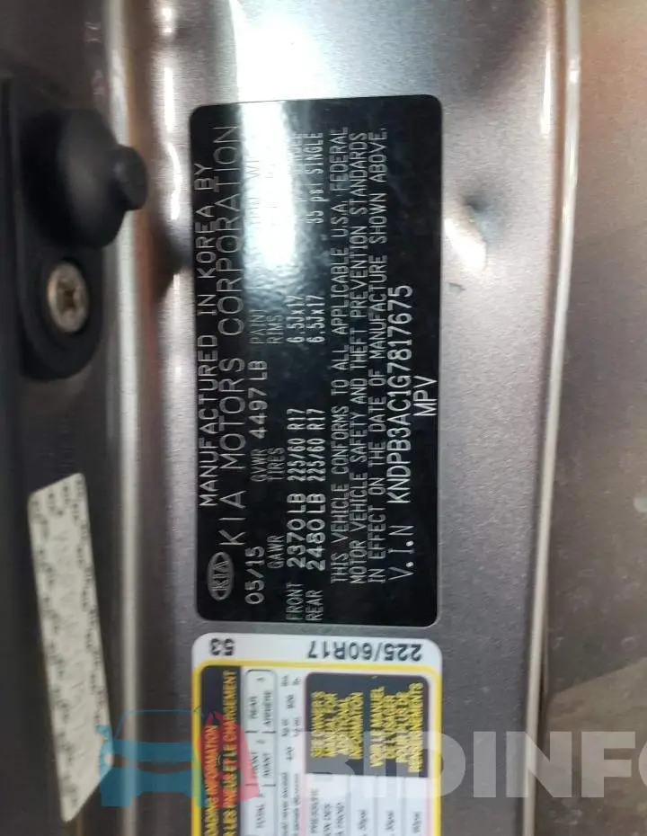 KNDPB3AC1G7817675 Photo# 12