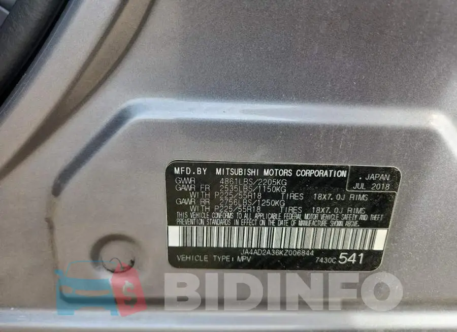 JA4AD2A36KZ006844 Photo# 13