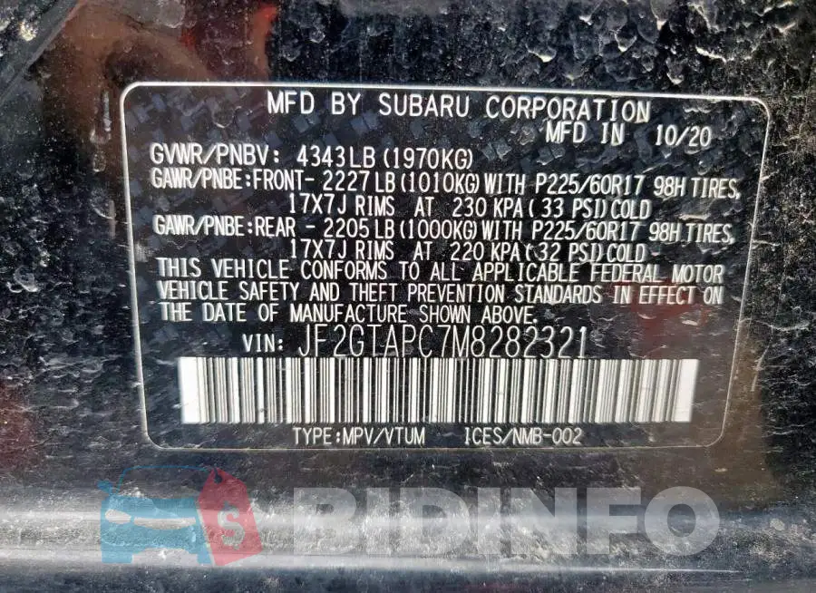 JF2GTAPC7M8282321 Photo# 12