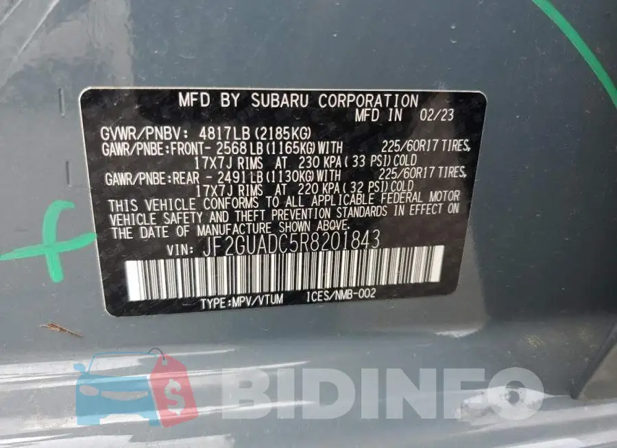 JF2GUADC5R8201843 Photo# 13
