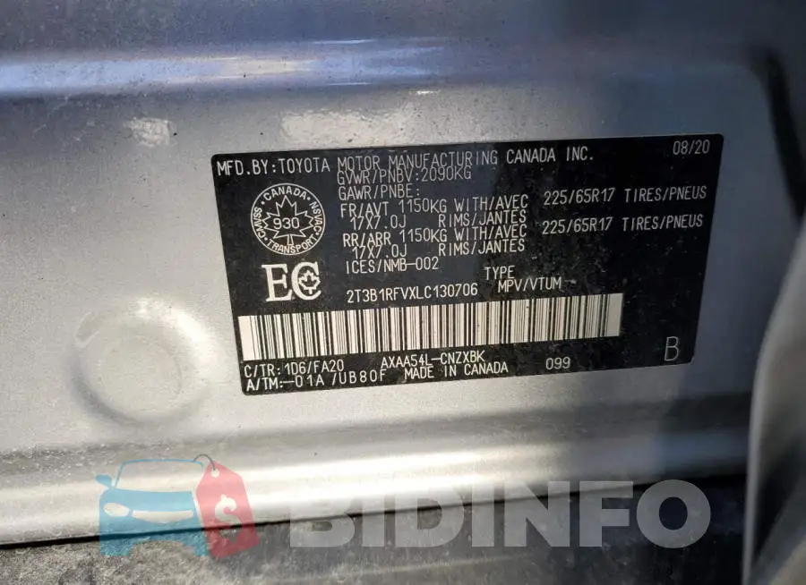 2T3B1RFVXLC130706 Photo# 14