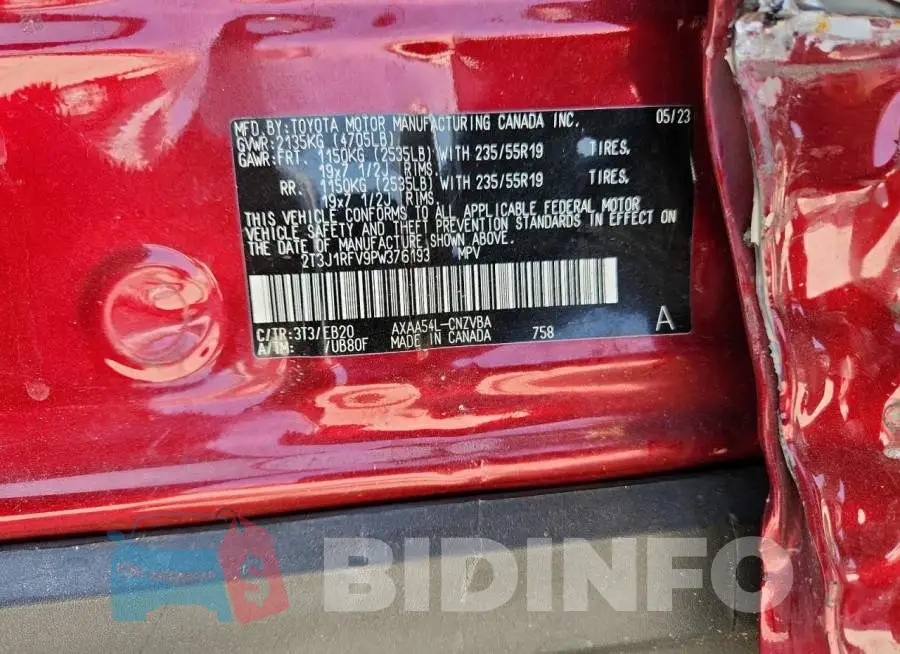 2T3J1RFV9PW376193 Photo# 13