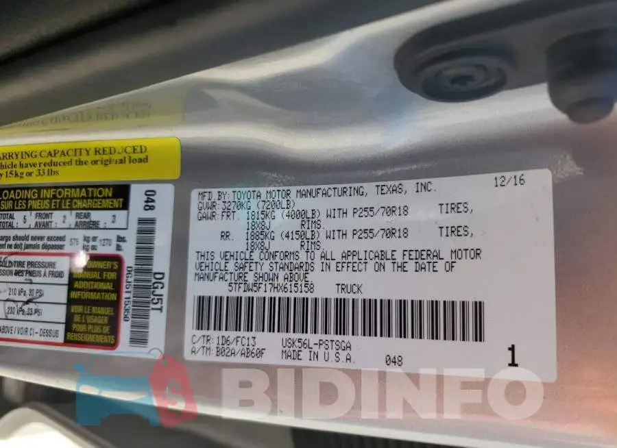 5TFDW5F17HX615158 Photo# 13