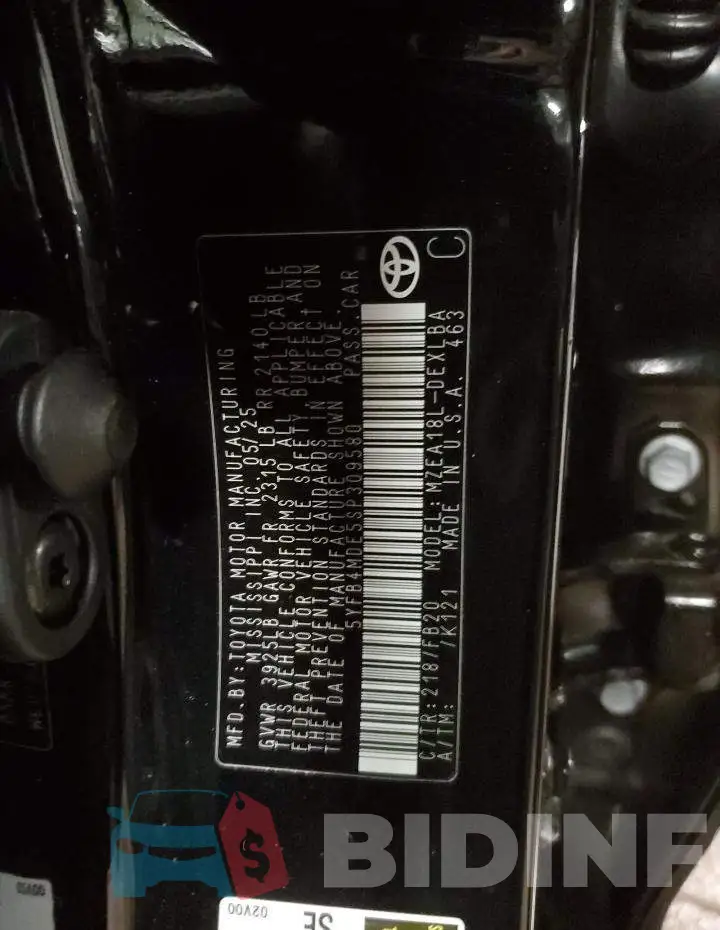 5YFB4MDE5SP309580 Photo# 12