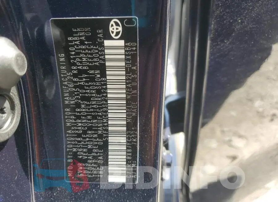 5YFS4MCE9SP242418 Photo# 12