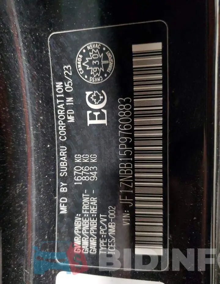 JF1ZNBB15P9760883 Photo# 13