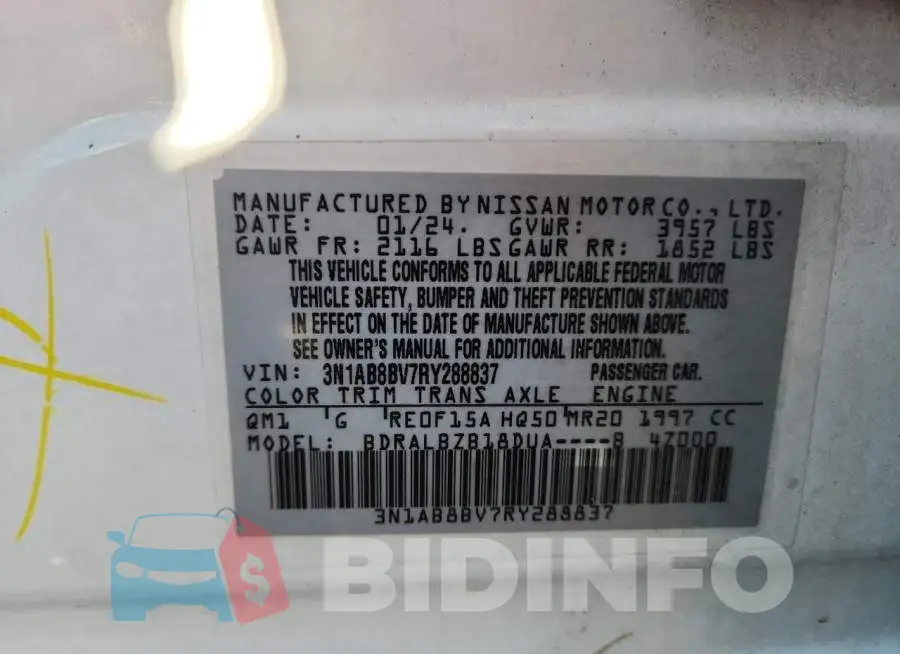 3N1AB8BV7RY288837 Photo# 14