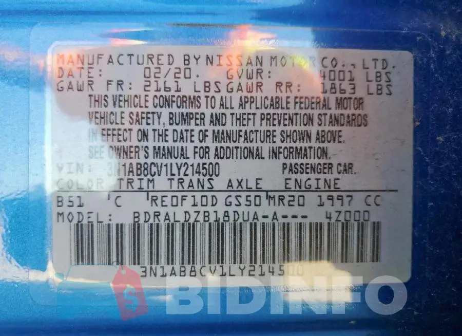 3N1AB8CV1LY214500 Photo# 13