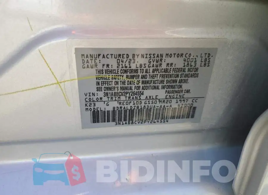 3N1AB8CV2PY264554 Photo# 12