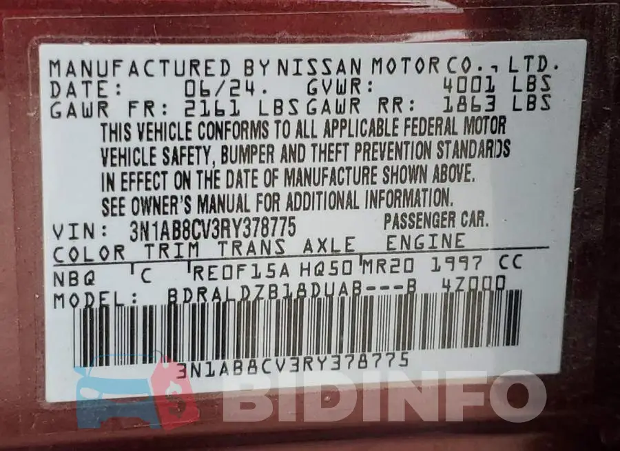 3N1AB8CV3RY378775 Photo# 12