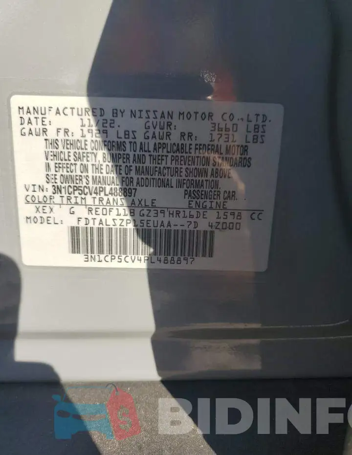 3N1CP5CV4PL488897 Photo# 14