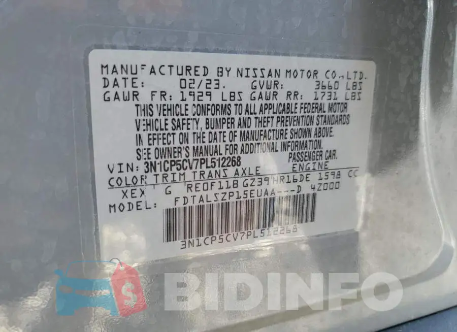 3N1CP5CV7PL512268 Photo# 13
