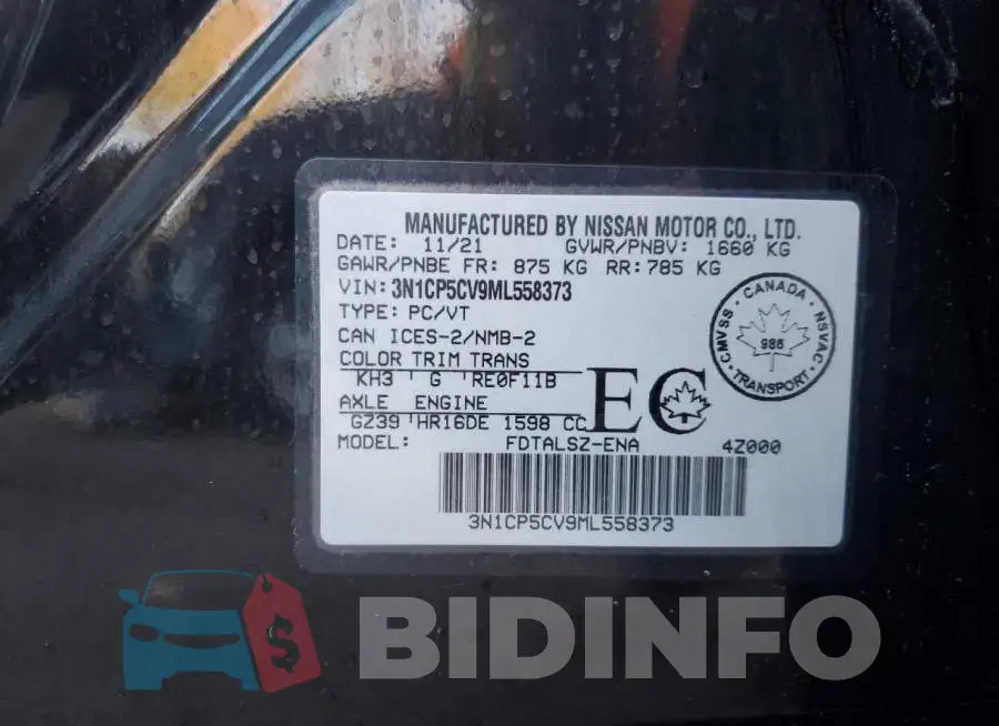 3N1CP5CV9ML558373 Photo# 12