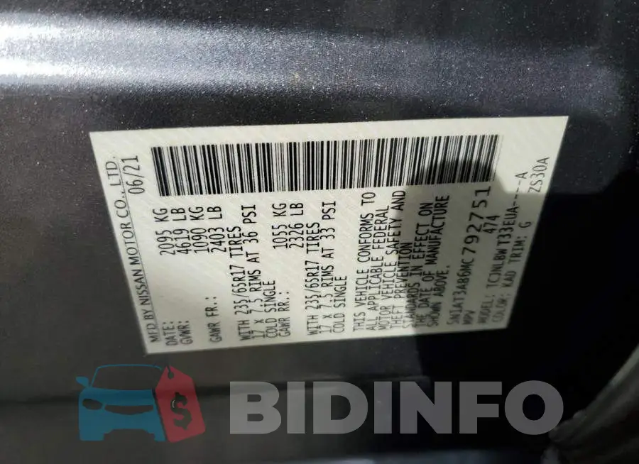5N1AT3AB6MC792751 Photo# 13
