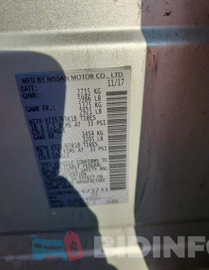 5N1DR2MN3JC623231 Photo# 14