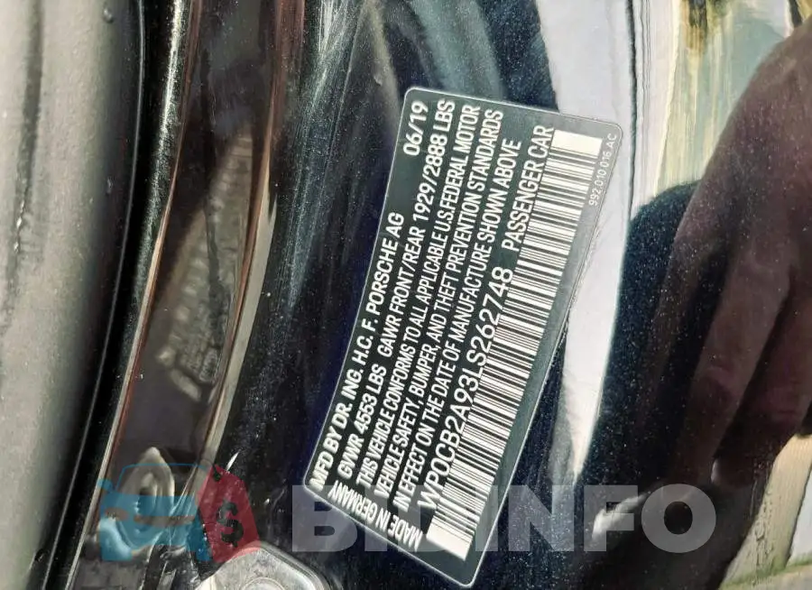WP0CB2A93LS262748 Photo# 10