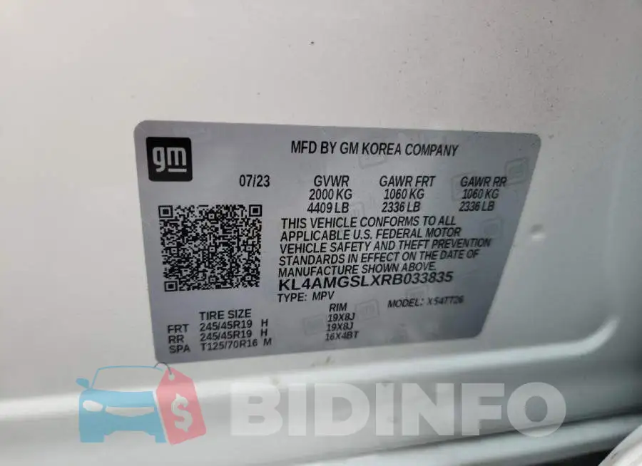 KL4AMGSLXRB033835 Photo# 13