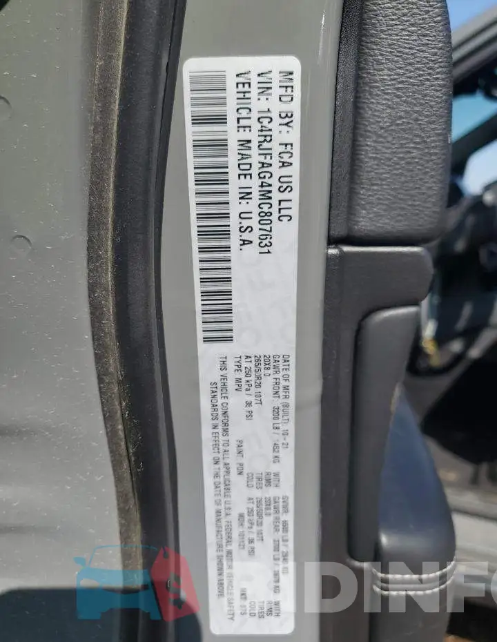 1C4RJFAG4MC807631 Photo# 14