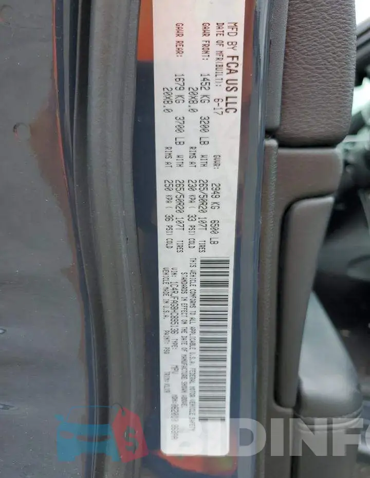 1C4RJFAG8HC895136 Photo# 13