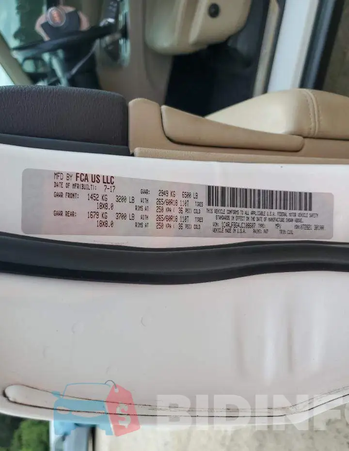 1C4RJFBG4JC108607 Photo# 13