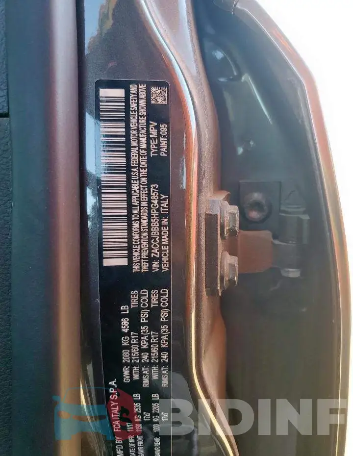 ZACCJBBB5HPG48573 Photo# 13
