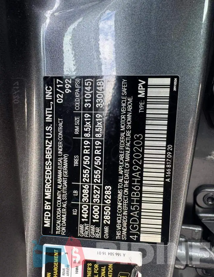 4JGDA5HB6HA920203 Photo# 12